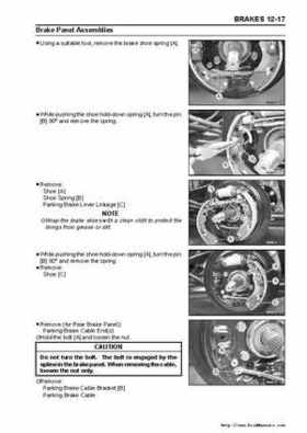 2005 Kawasaki KAF400 Mule 600 and Mule 610 4x4 Service Manual, Page 279