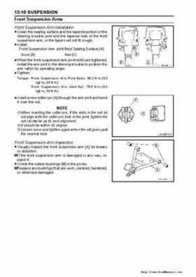 2005 Kawasaki KAF400 Mule 600 and Mule 610 4x4 Service Manual, Page 294
