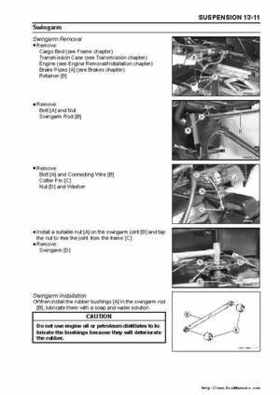 2005 Kawasaki KAF400 Mule 600 and Mule 610 4x4 Service Manual, Page 295
