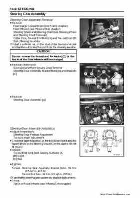 2005 Kawasaki KAF400 Mule 600 and Mule 610 4x4 Service Manual, Page 304