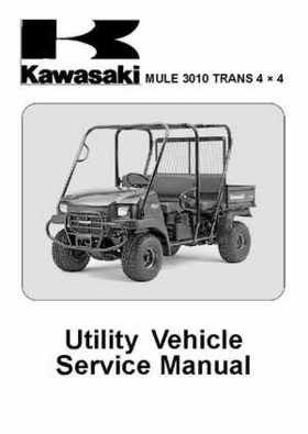 2005 Kawasaki KAF620 Mule 3010 Trans 4x4 Service Manual, Page 1