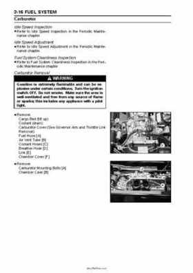 2005 Kawasaki KAF620 Mule 3010 Trans 4x4 Service Manual, Page 72