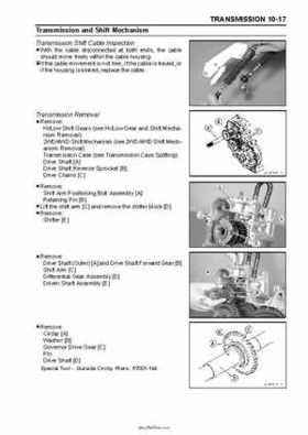 2005 Kawasaki KAF620 Mule 3010 Trans 4x4 Service Manual, Page 197