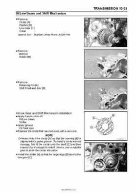 2005 Kawasaki KAF620 Mule 3010 Trans 4x4 Service Manual, Page 201