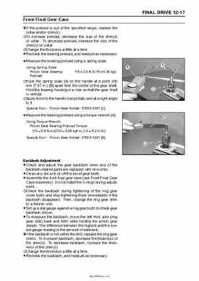 2005 Kawasaki KAF620 Mule 3010 Trans 4x4 Service Manual, Page 238