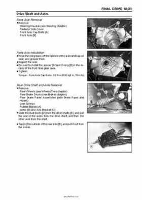 2005 Kawasaki KAF620 Mule 3010 Trans 4x4 Service Manual, Page 252