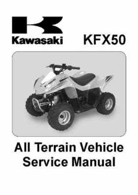 2007-2009 Kawasaki KFX50 service manual, Page 1