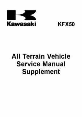 2007-2009 Kawasaki KFX50 service manual, Page 2