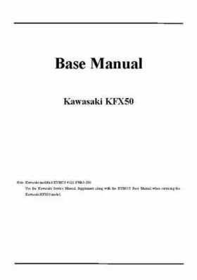 2007-2009 Kawasaki KFX50 service manual, Page 14