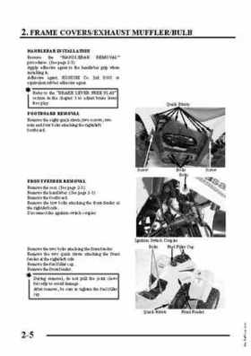 2007-2009 Kawasaki KFX50 service manual, Page 47
