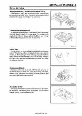 2008-2010 Kawasaki KFX450R Factory Service Manual, Page 11