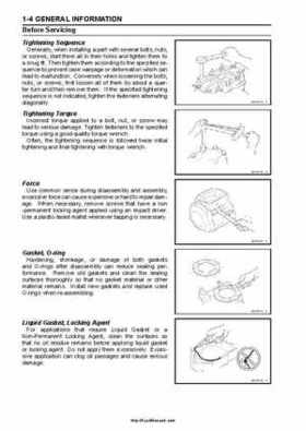 2008-2010 Kawasaki KFX450R Factory Service Manual, Page 12