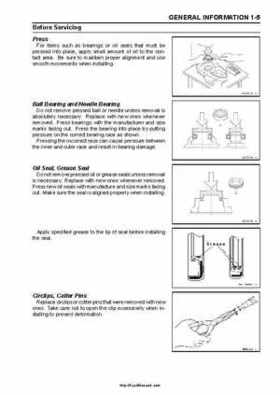 2008-2010 Kawasaki KFX450R Factory Service Manual, Page 13