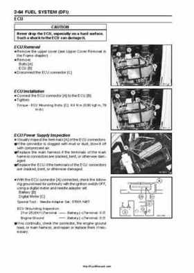 2008-2010 Kawasaki KFX450R Factory Service Manual, Page 121
