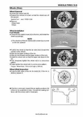 2008-2010 Kawasaki KFX450R Factory Service Manual, Page 288