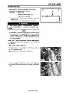 2008-2010 Kawasaki KFX450R Factory Service Manual, Page 350