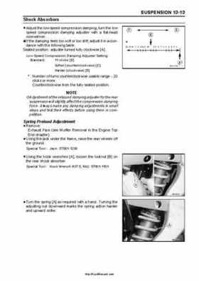 2008-2010 Kawasaki KFX450R Factory Service Manual, Page 354
