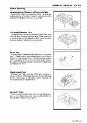 2008 Kawasaki Teryx 750 Service Manual, Page 9