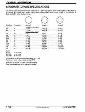 2001 Polaris Sportsman 400-500 DUSE and H.O. Service Manual, Page 20