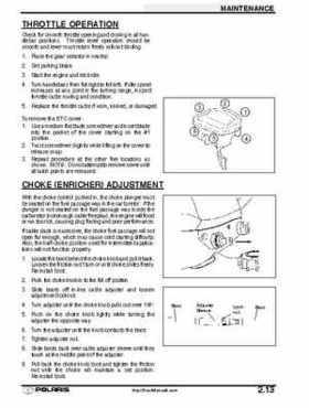 2001 Polaris Sportsman 400-500 DUSE and H.O. Service Manual, Page 41