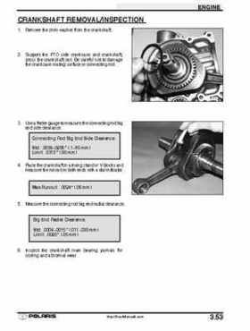 2001 Polaris Sportsman 400-500 DUSE and H.O. Service Manual, Page 122