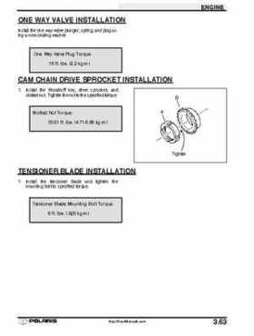 2001 Polaris Sportsman 400-500 DUSE and H.O. Service Manual, Page 132