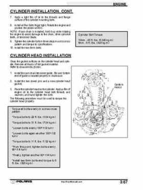 2001 Polaris Sportsman 400-500 DUSE and H.O. Service Manual, Page 136