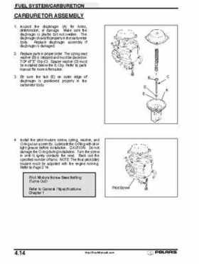 2001 Polaris Sportsman 400-500 DUSE and H.O. Service Manual, Page 164