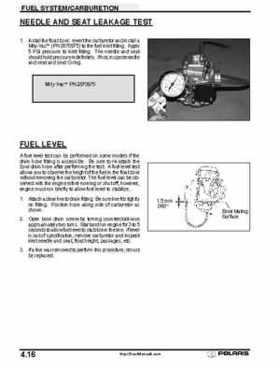 2001 Polaris Sportsman 400-500 DUSE and H.O. Service Manual, Page 166