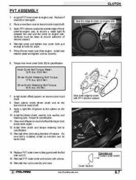 2001 Polaris Sportsman 400-500 DUSE and H.O. Service Manual, Page 191
