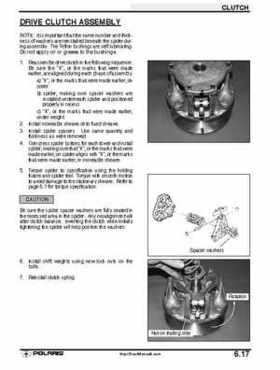 2001 Polaris Sportsman 400-500 DUSE and H.O. Service Manual, Page 201