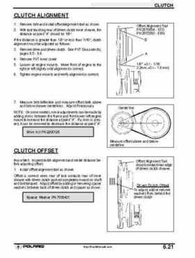 2001 Polaris Sportsman 400-500 DUSE and H.O. Service Manual, Page 205