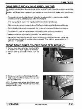 2001 Polaris Sportsman 400-500 DUSE and H.O. Service Manual, Page 245