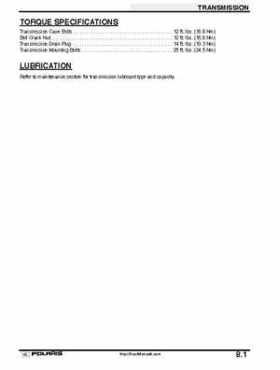 2001 Polaris Sportsman 400-500 DUSE and H.O. Service Manual, Page 270