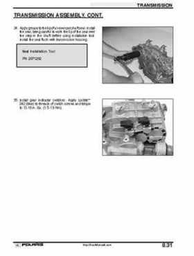 2001 Polaris Sportsman 400-500 DUSE and H.O. Service Manual, Page 300