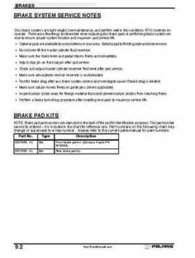 2001 Polaris Sportsman 400-500 DUSE and H.O. Service Manual, Page 305