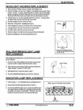2001 Polaris Sportsman 400-500 DUSE and H.O. Service Manual, Page 337
