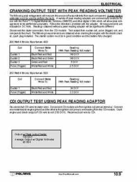 2001 Polaris Sportsman 400-500 DUSE and H.O. Service Manual, Page 343