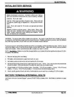 2001 Polaris Sportsman 400-500 DUSE and H.O. Service Manual, Page 345