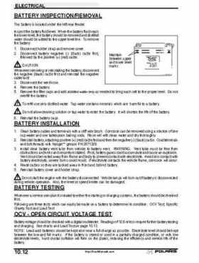 2001 Polaris Sportsman 400-500 DUSE and H.O. Service Manual, Page 346