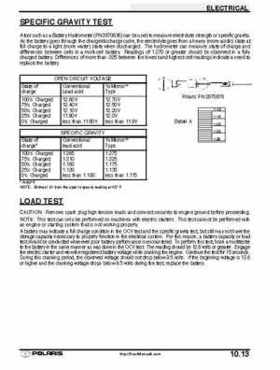 2001 Polaris Sportsman 400-500 DUSE and H.O. Service Manual, Page 347