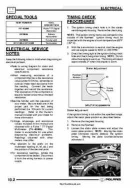 2003 Polaris ATV Trail Boss 330 Factory Service Manual, Page 185