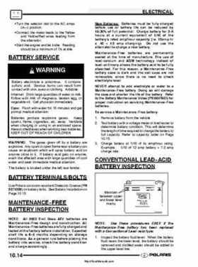 2003 Polaris ATV Trail Boss 330 Factory Service Manual, Page 197
