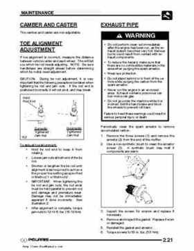 2003 Polaris Predator 500 factory service manual, Page 35