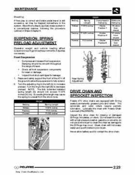 2003 Polaris Predator 500 factory service manual, Page 37