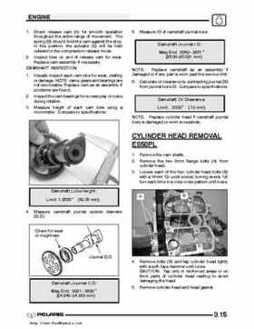 2003 Polaris Predator 500 factory service manual, Page 57
