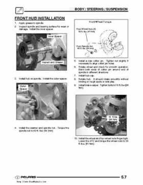 2003 Polaris Predator 500 factory service manual, Page 107