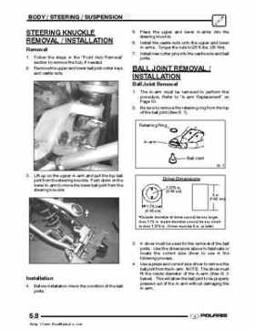 2003 Polaris Predator 500 factory service manual, Page 108