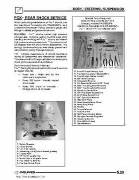 2003 Polaris Predator 500 factory service manual, Page 129