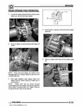 2003 Polaris Predator 500 factory service manual, Page 157